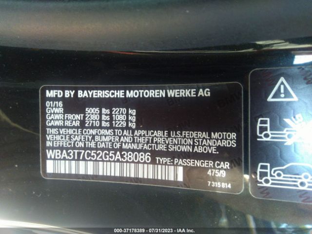 WBA3T7C52G5A38086 BMW 4 Series 435i Xdrive