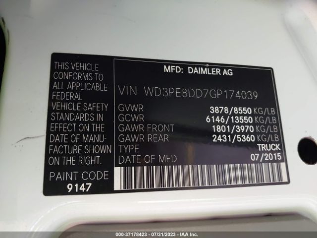WD3PE8DD7GP174039 Mercedes-Benz SPRINTER CARGO VANS