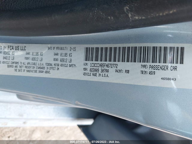 1C3CCCAB5FN672772 Chrysler 200 Limited