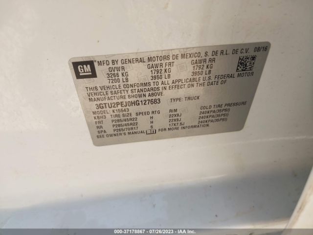 3GTU2PEJ0HG127683 GMC Sierra 1500 Denali
