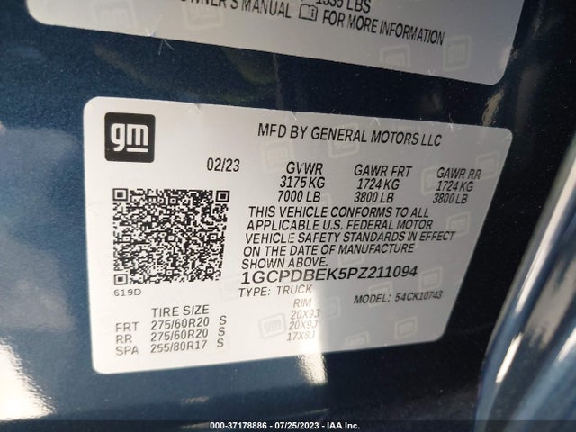 Chevrolet Silverado 1500 Custom 2023 1GCPDBEK5PZ211094 Image 15