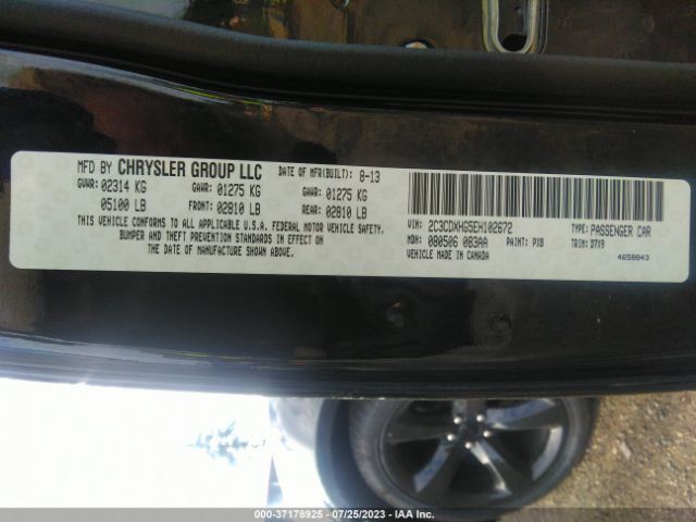 2C3CDXHG5EH102672 Dodge Charger Sxt