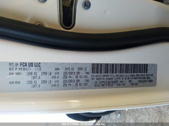 Dodge Journey R/t 2016 3C4PDCEG6GT205927 Image 9