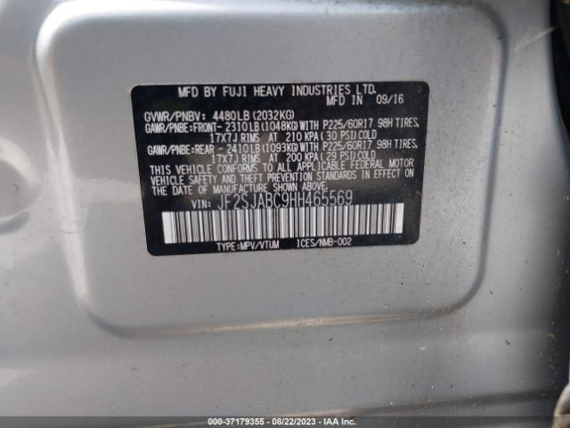 JF2SJABC9HH465569 Subaru Forester