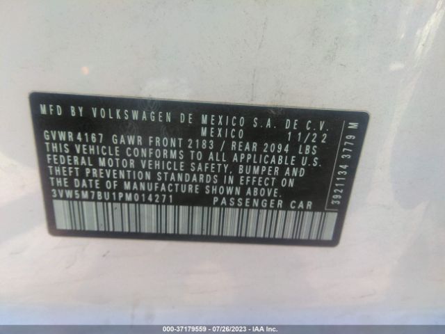 3VW5M7BU1PM014271 Volkswagen Jetta 1.5t S