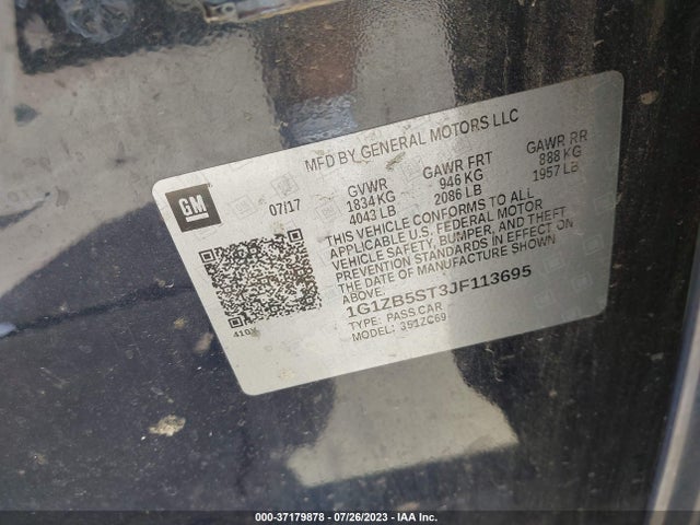 Chevrolet MALIBU LS 2018 1G1ZB5ST3JF113695 Image 9