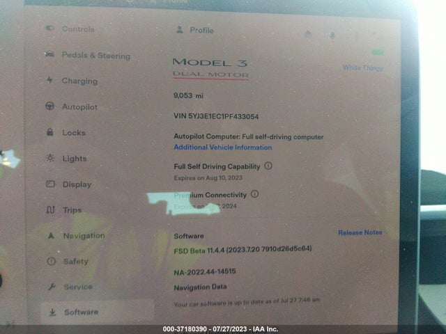 Tesla Model 3 Performance 2023 5YJ3E1EC1PF433054 Image 15