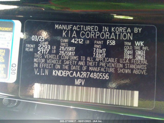 KNDEPCAA2R7480556 KIA Seltos Lx