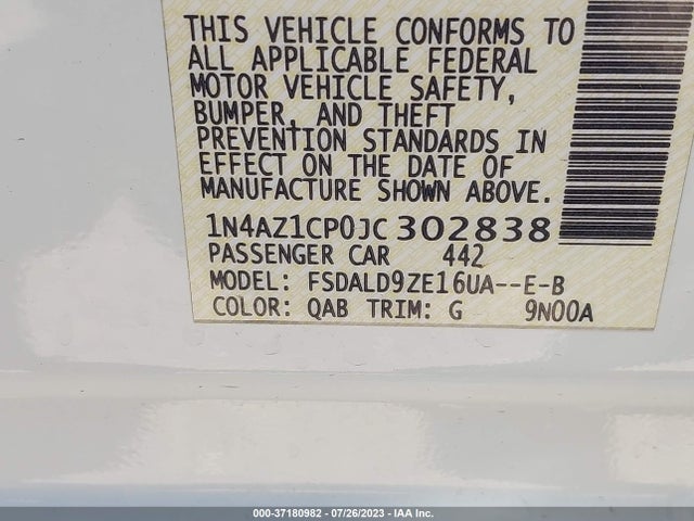 Nissan LEAF SV 2018 1N4AZ1CP0JC302838 Image 16