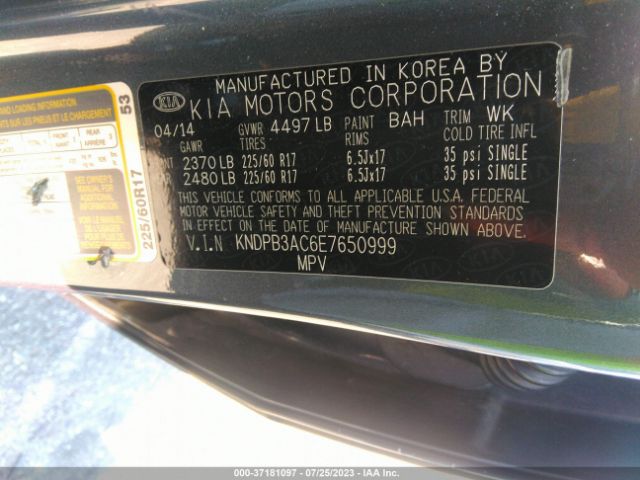 KNDPB3AC6E7650999 KIA Sportage Lx