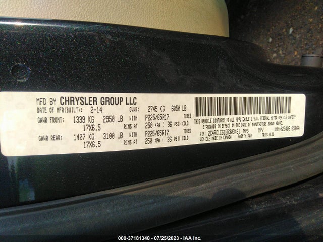 2C4RC1CG1ER303461 Chrysler Town & Country Touring-l