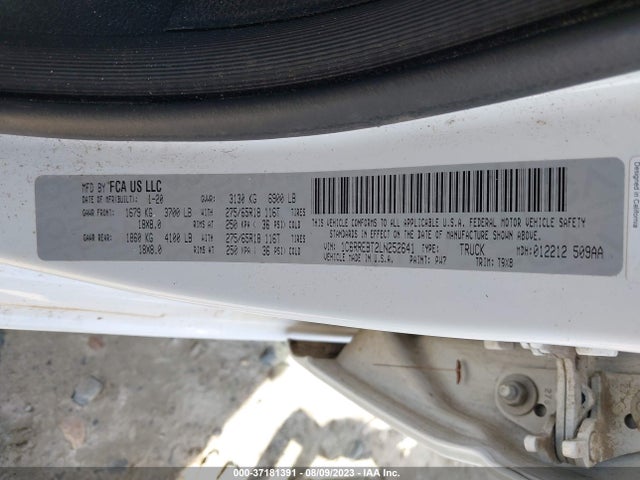 1C6RREBT2LN252641 RAM 1500 Big Horn