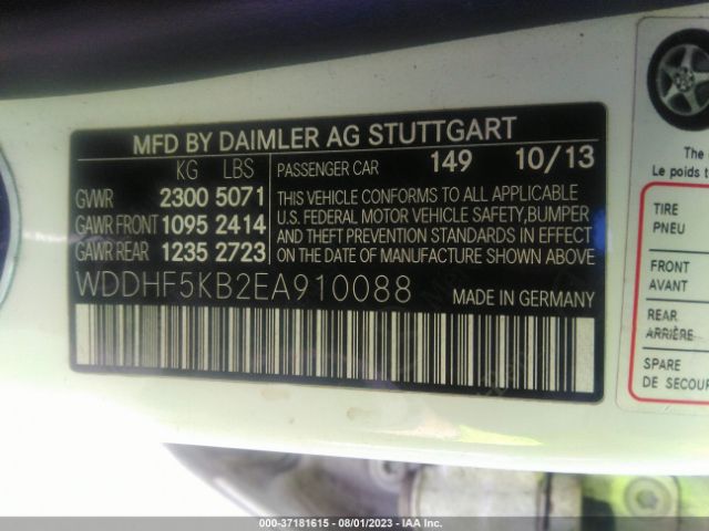 WDDHF5KB2EA910088 Mercedes-Benz E-class E 350