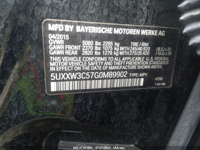 5UXXW3C57G0M89902 BMW X4 Xdrive28i