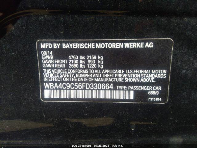 WBA4C9C56FD330664 BMW 4 Series 428i Xdrive