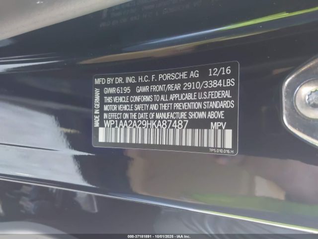 2017 PORSCHE CAYENNE WP1AA2A29HKA87487 Photo 8