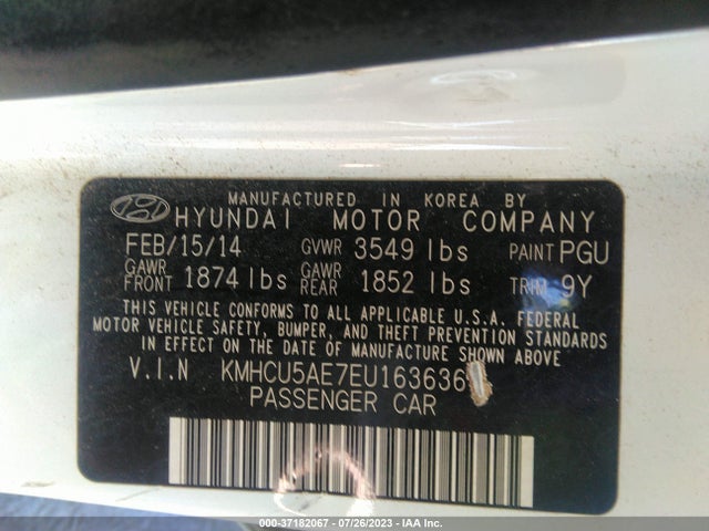 Hyundai ACCENT SE 2014 KMHCU5AE7EU163636 Image 15