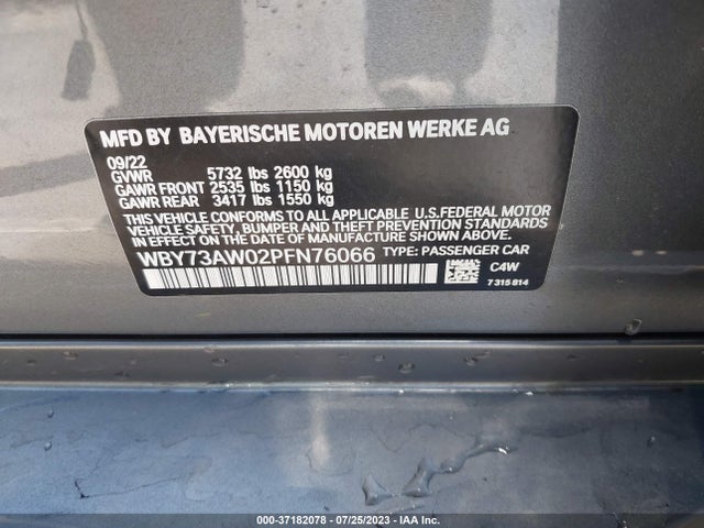 BMW I4 Edrive40 2023 аукцион фото