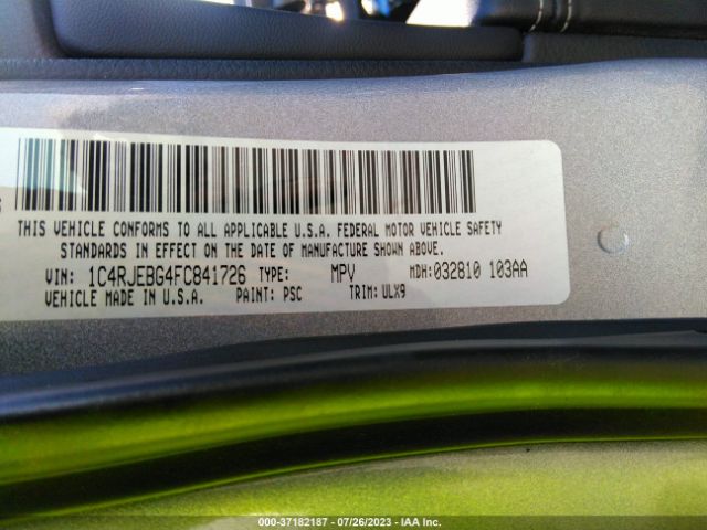 1C4RJEBG4FC841726 Jeep Grand Cherokee Limited