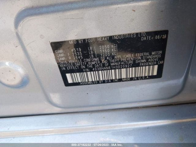 4S3BNAN61H3020927 Subaru Legacy Limited