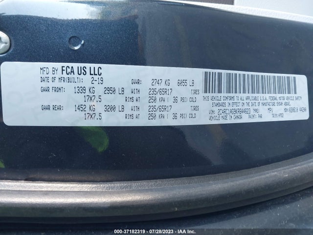 Chrysler PACIFICA L 2019 2C4RC1AG9KR644623 Image 9