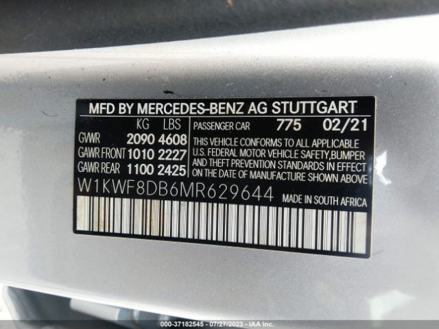 W1KWF8DB6MR629644 Mercedes-Benz C 300