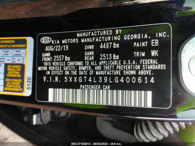 5XXGT4L39LG400614 KIA Optima Lx