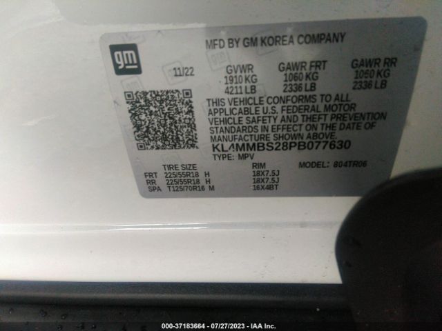 KL4MMBS28PB077630 Buick Encore Gx Preferred
