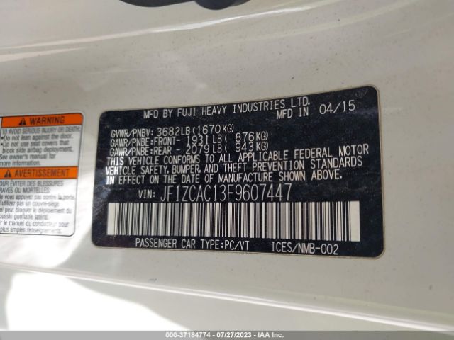 JF1ZCAC13F9607447 Subaru Brz Limited