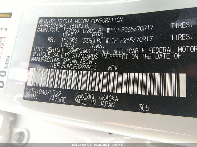 Toyota 4runner Sr5 Premium 2023 JTEFU5JR5P5289913 Image 9