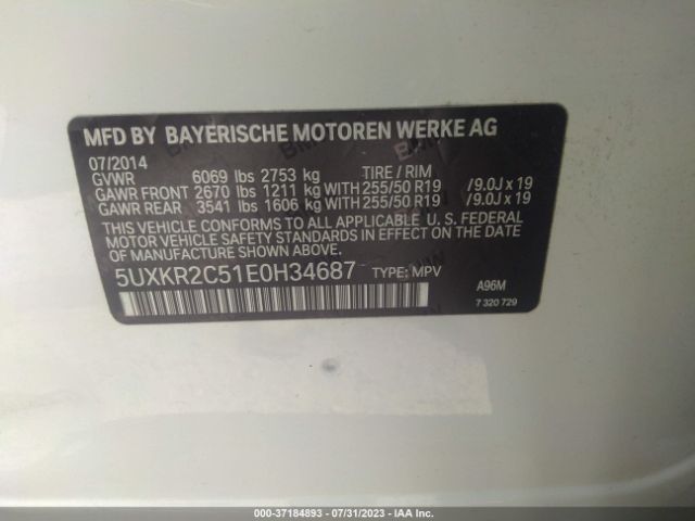 5UXKR2C51E0H34687 BMW X5 Sdrive35i