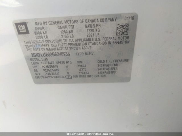2GKFLUE33G6248938 GMC Terrain Slt