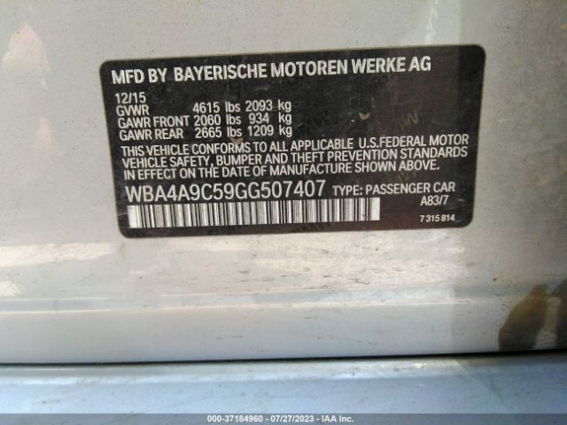 WBA4A9C59GG507407 BMW 4 Series 428i