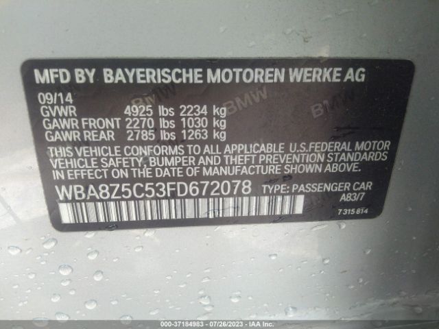 WBA8Z5C53FD672078 BMW 3 Series Gran Turismo 328i Xdrive