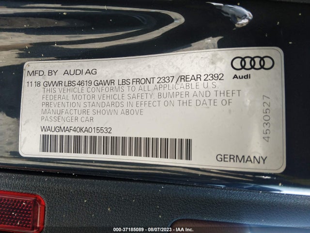 WAUGMAF40KA015532 Audi A4 Premium/titanium Premium