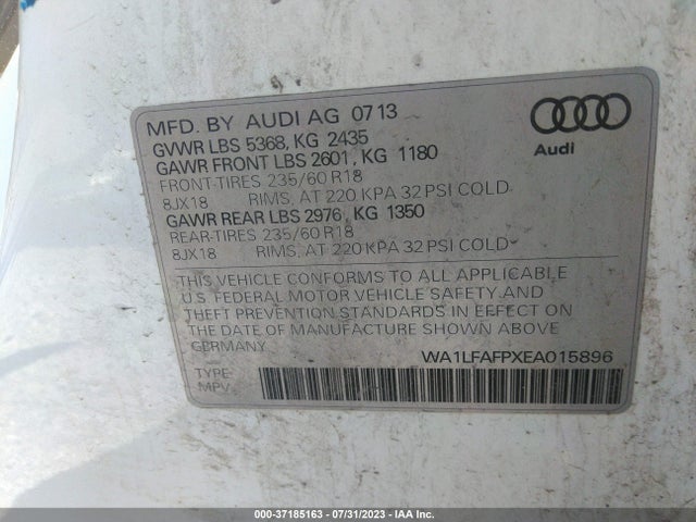 WA1LFAFPXEA015896 Audi Q5 Premium Plus
