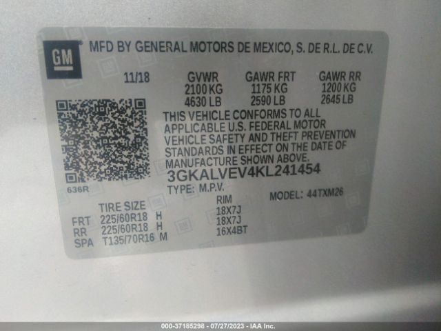 3GKALVEV4KL241454 GMC Terrain Slt
