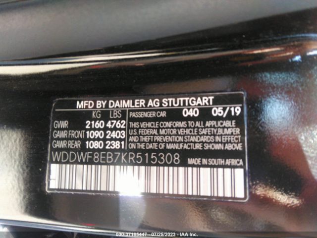WDDWF8EB7KR515308 Mercedes-Benz C-class C 300