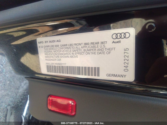 2022 Audi A6, VIN: WAUL2BF25NN031117