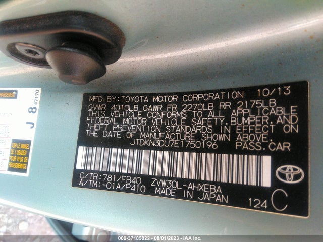 Toyota Prius Four/five/three/one/two 2014 JTDKN3DU7E1750196 Image 15