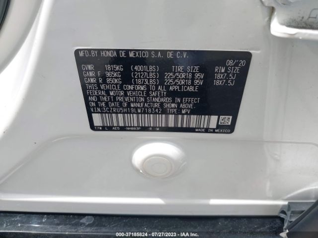 3CZRU5H19LM718342 Honda HR-V SPORT