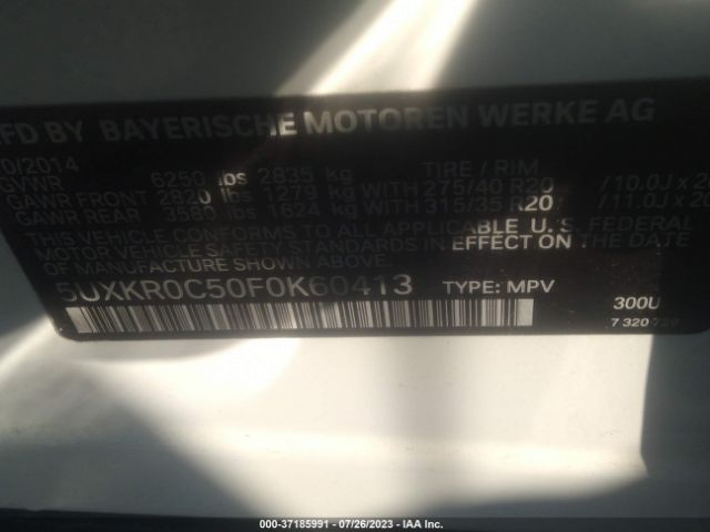 5UXKR0C50F0K60413 BMW X5 Xdrive35i