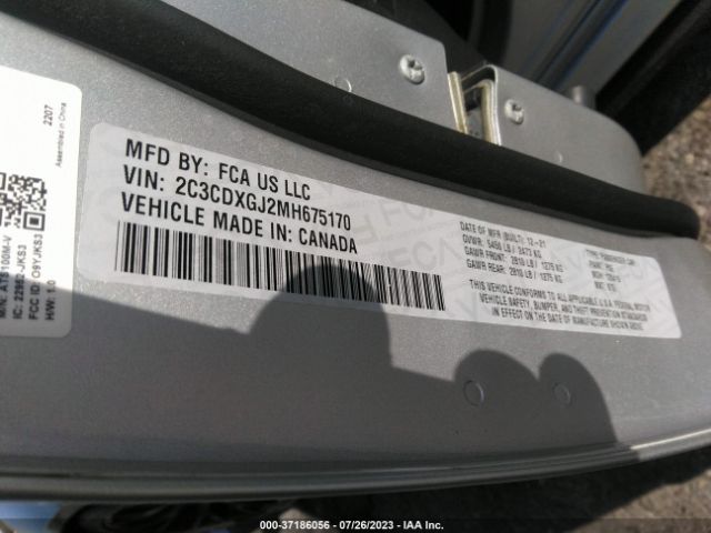 2C3CDXGJ2MH675170 Dodge Charger Scat Pack