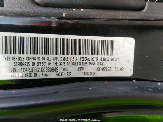 1C4RJEBG1GC360849 Jeep Grand Cherokee Limited