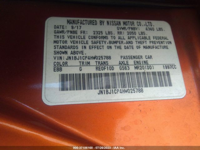 JN1BJ1CP4HW025788 Nissan Rogue Sport Sl