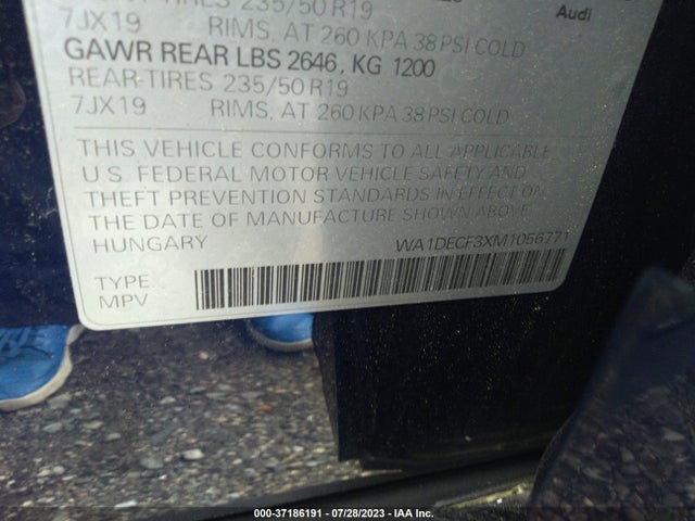 WA1DECF3XM1056771 Audi Q3 S Line Premium
