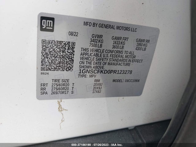 Chevrolet Suburban Premier 2023 1GNSCFKD0PR123278 Image 9