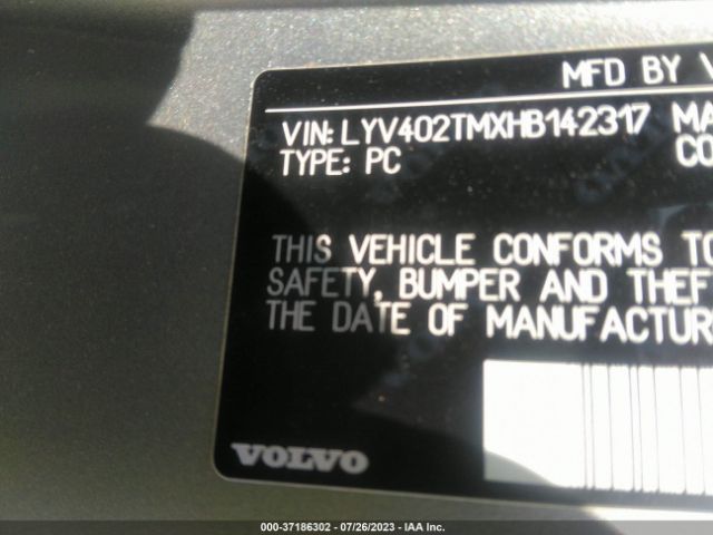 LYV402TMXHB142317 Volvo S60 Inscription Platinum