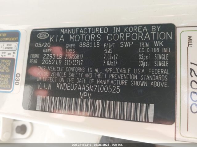 KNDEU2AA5M7100525 KIA SELTOS S
