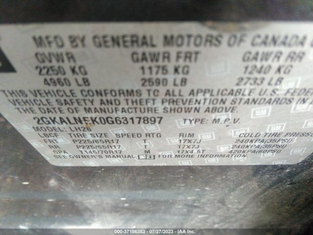 2GKALNEK0G6317897 GMC Terrain Sle